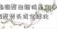 两市综指调整出新低基金净值查询270005 调整势头或全球化