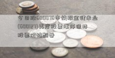 今日股600076市快报金健米业(600127)再度股票涨停保持股票价格翻番